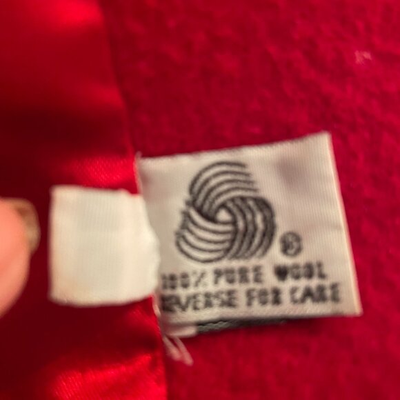 Striking Vintage Red Wool Maxi Coat - Picture 8 of 10